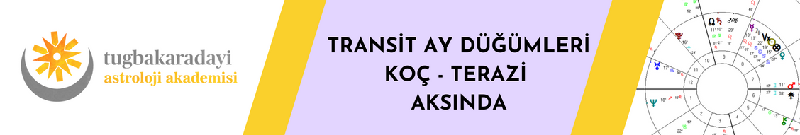 TRANSİT AY DÜĞÜMLERİ KOÇ - TERAZİ AKSINDA